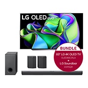 LG 83" LG 4K OLED evo TV C3 & 9.1.5 Dolby Atmos® Soundbar mit 810 Watt, OLED83C31LA.DS95QR