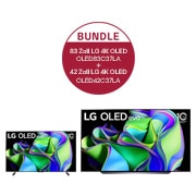 LG 83 Zoll LG 4K OLED evo TV C3 + 42 Zoll LG 4K OLED evo TV C3, OLED83C37LA.42C37LA