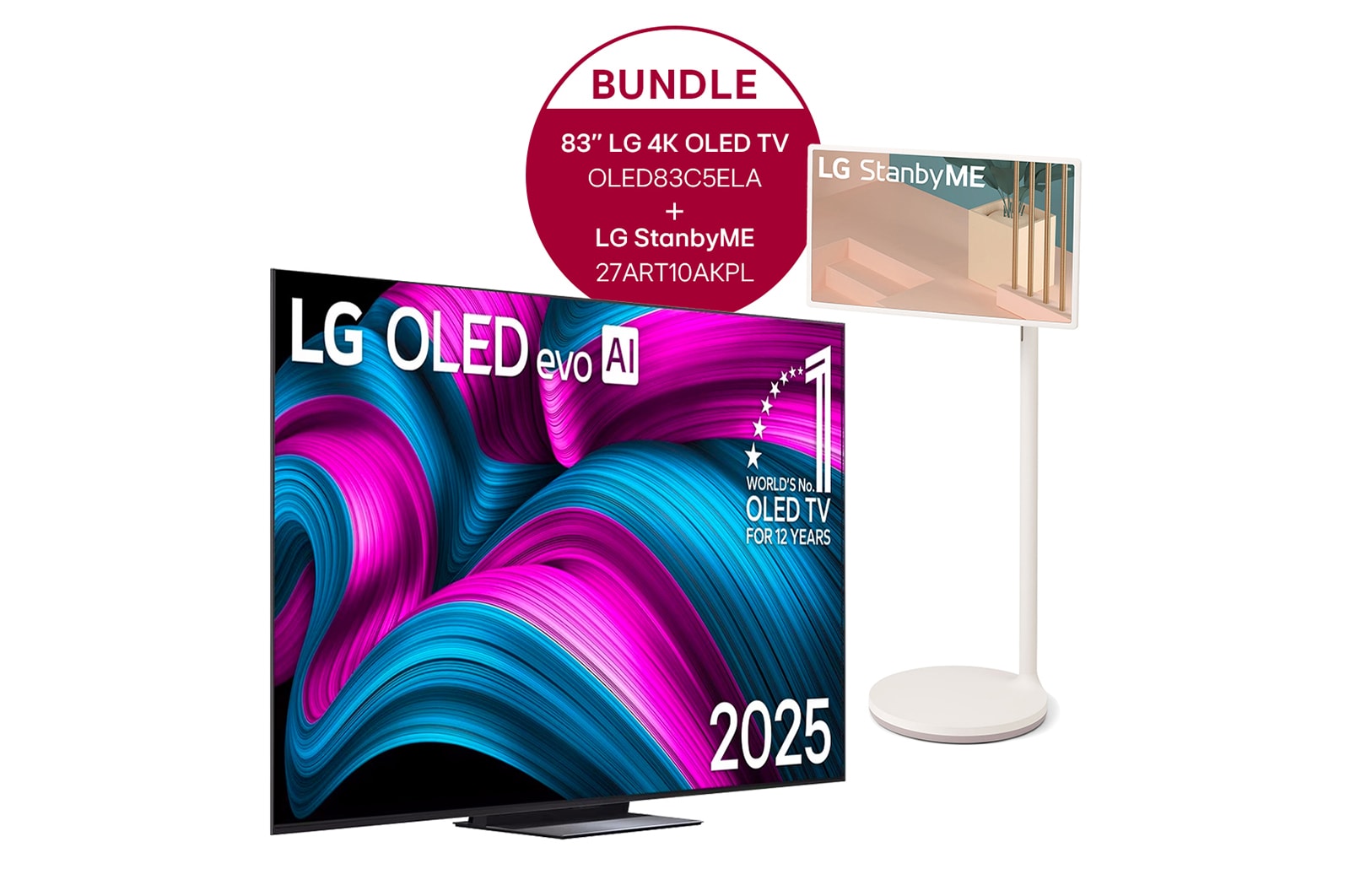 LG 55'' LG 4K OLED evo TV C3 &amp; LG Dolby Atmos Soundbar DSC9S, OLED55C37LA DSC9S