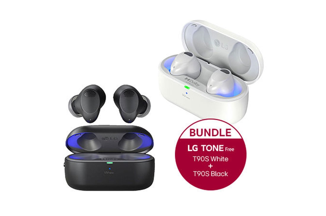 LG TONE Free T90S | Dolby Atmos + LG TONE Free T90S-white | Dolby Atmos, TONE-T90SBK.T90SWH