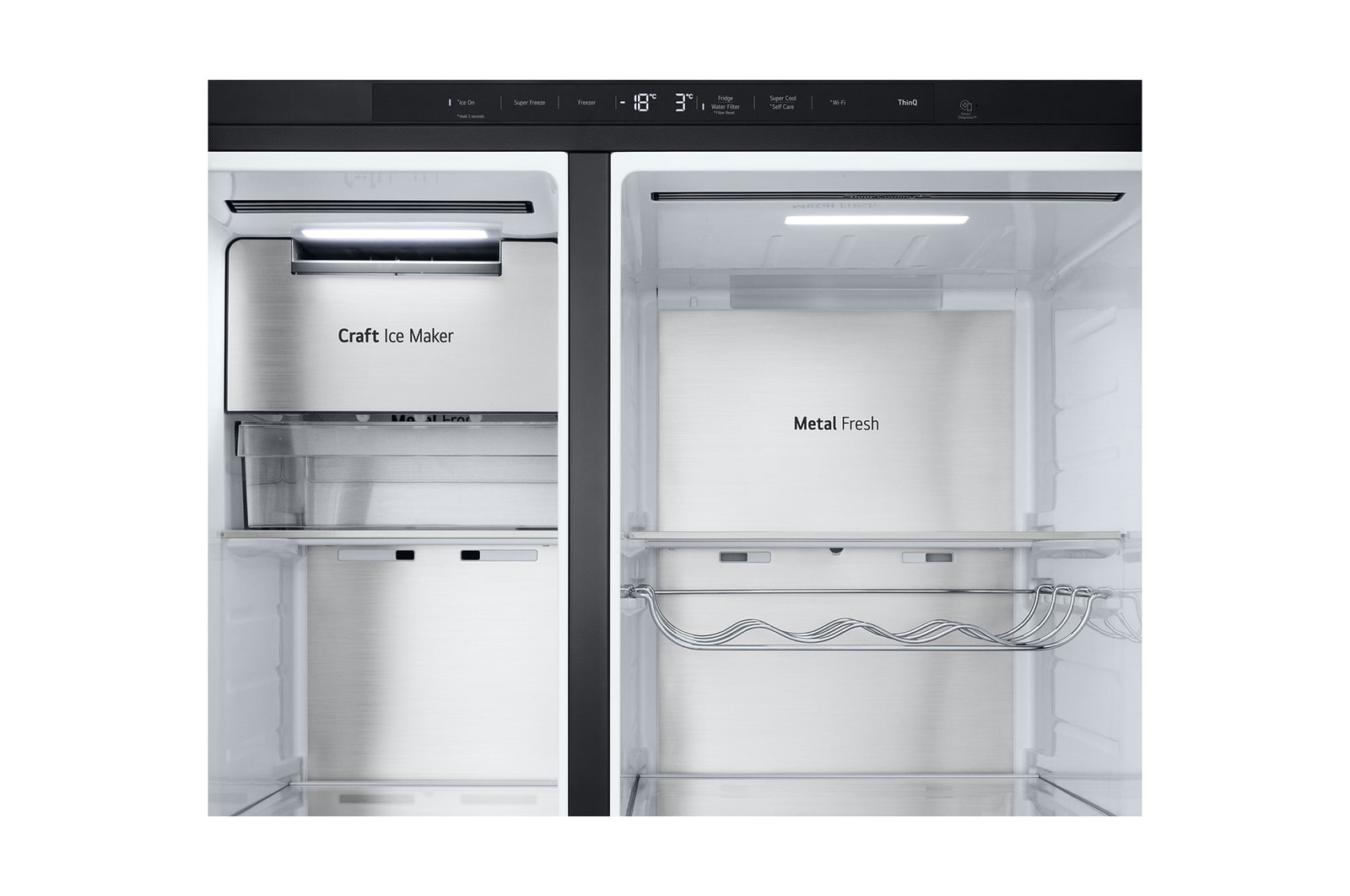 LG Side-by-Side Kühlschrank mit Craft Ice (EEK D, 628L, 179cm hoch) InstaView Door-in-Door®️, Eis-, Crushed Ice-, Wasserspender, Festwasseranschluss | GSXB90EVDD , GSXB90EVDD