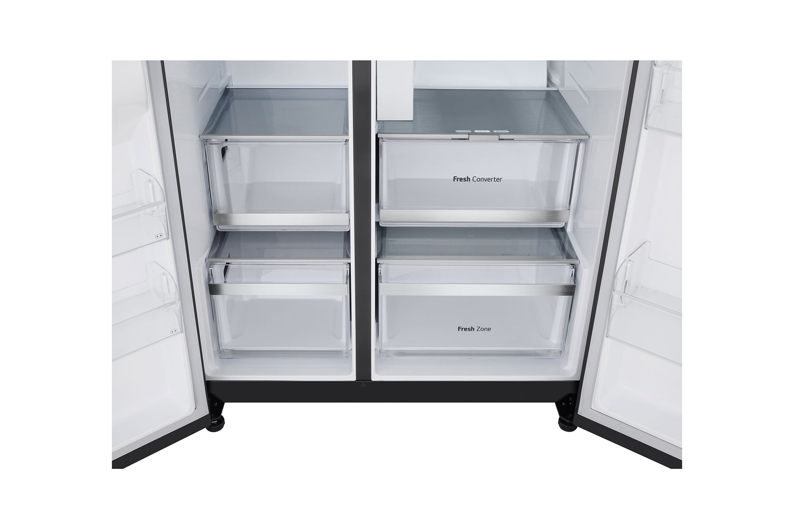 LG Side-by-Side Kühlschrank mit Craft Ice (EEK D, 628L, 179cm hoch) InstaView Door-in-Door®️, Eis-, Crushed Ice-, Wasserspender, Festwasseranschluss | GSXB90EVDD , GSXB90EVDD