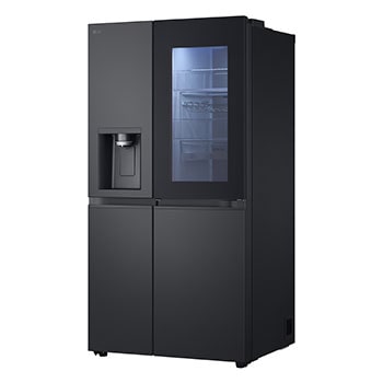 LG Side-by-Side Kühlschrank mit Craft Ice (EEK D, 628L, 179cm hoch) InstaView Door-in-Door®️, Eis-, Crushed Ice-, Wasserspender, Festwasseranschluss | GSXB90EVDD , GSXB90EVDD
