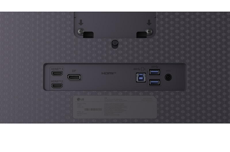 Nahansicht des Monitorständers