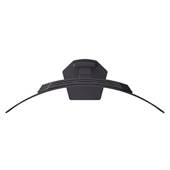 Vorderansicht des Monitors mit tiefgestelltem Standfuß