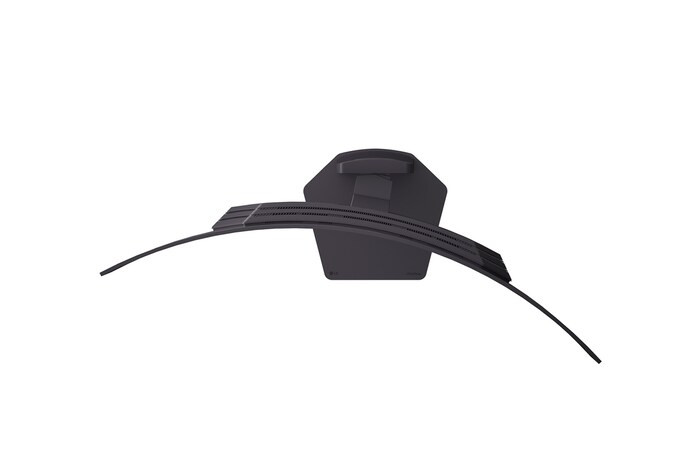 Seitenansicht mit geneigtem Monitor