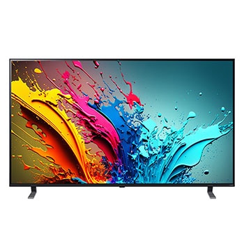 Front view of LG QNED TV, QNED85