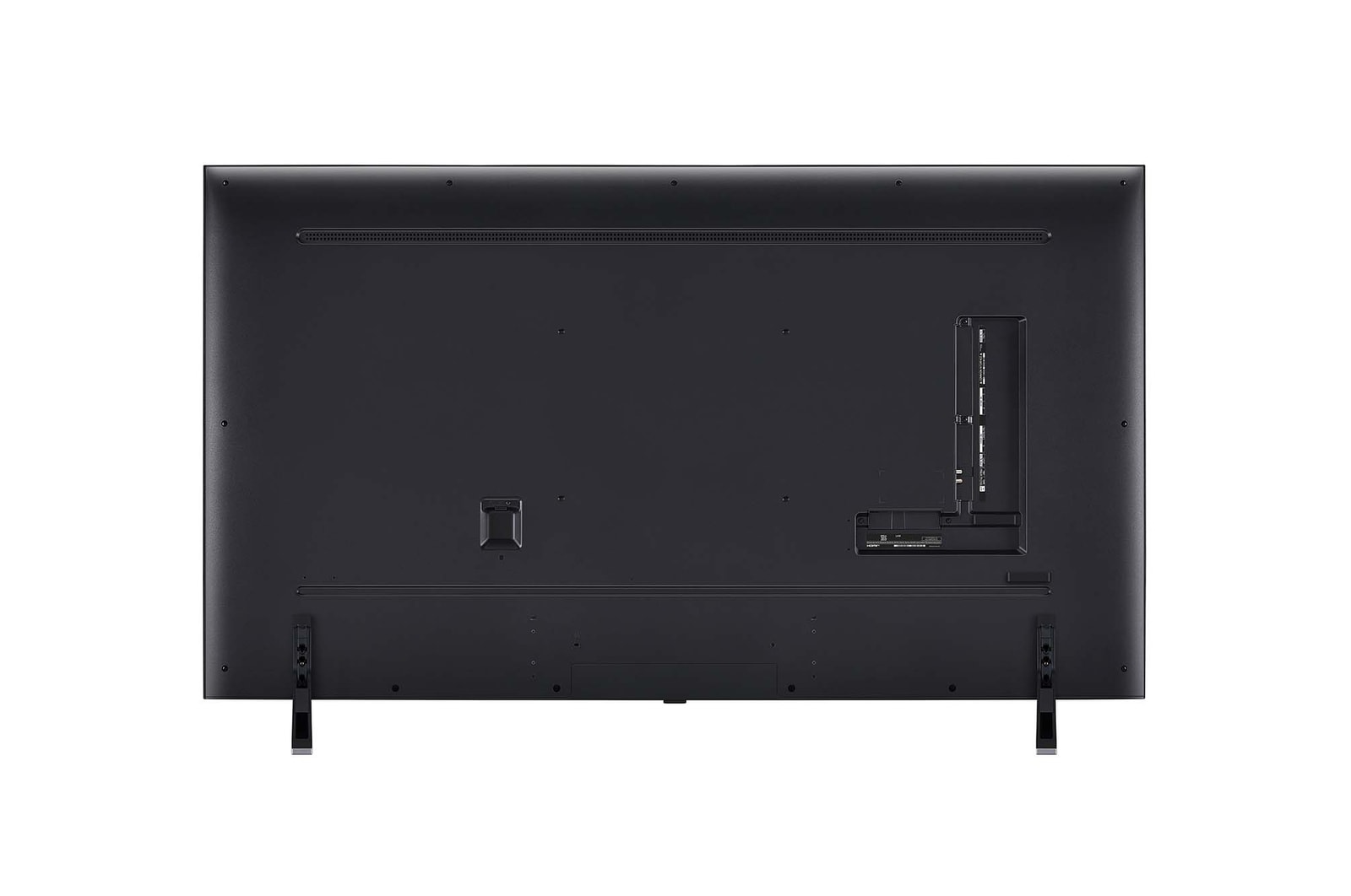Rear view of LG QNED TV, QNED85