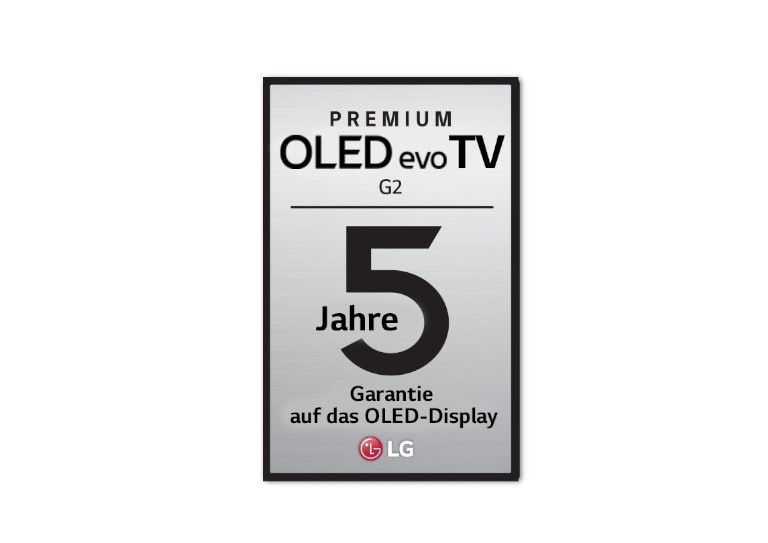 OLED TV G2 5 Jahre Garantie auf das OLED-Display