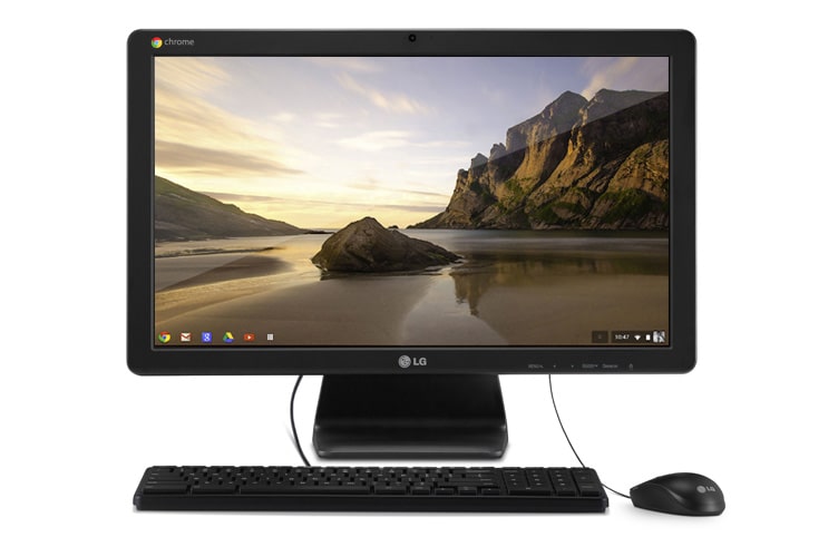 Der LG 22V241 Chromebase All-in-One-PC verbindet elegantes Design mit hochwertig
