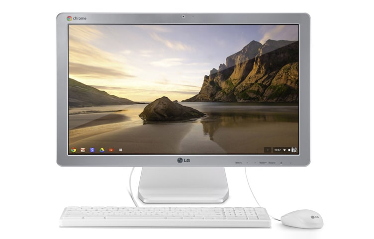 Vorderseite von All-in-One-PC mit 54,6 cm (21,5 Zoll) Bildschirmdiagonale, Full HD-IPS-Panel und Betriebssystem Google Chrome OS 22CV241-W