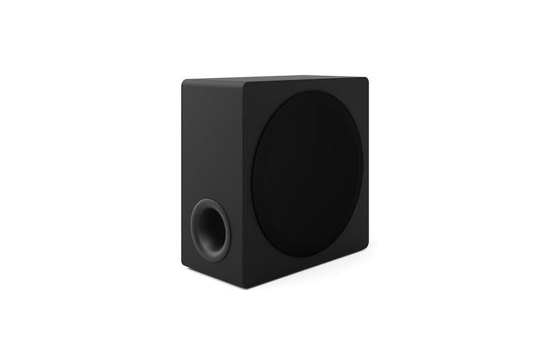 Schrägansicht des Subwoofers
