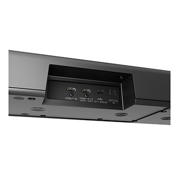 Rückansicht der Soundbar
