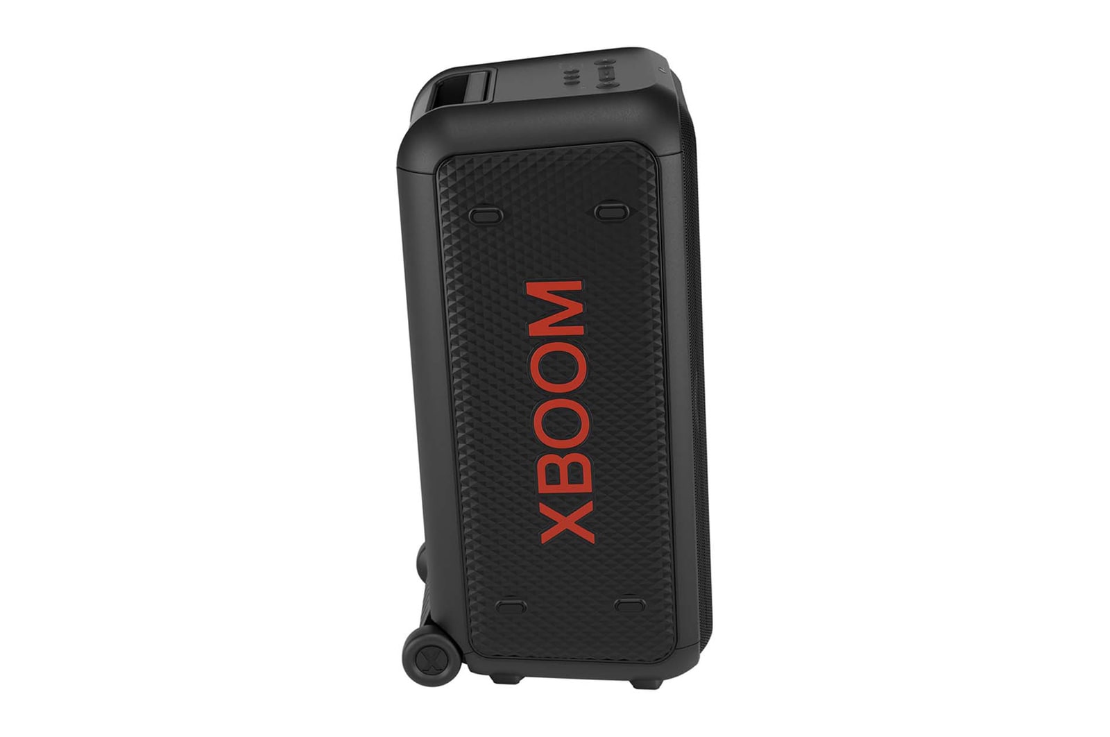 Vorderansicht der rechten Seite. XBOOM-Logo ist beigefügt.