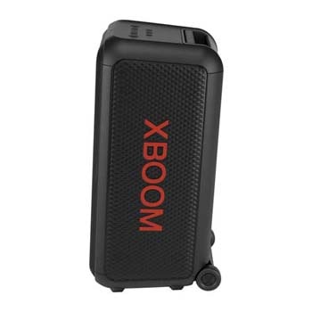 Vorderansicht der linken Seite. XBOOM-Logo ist beigefügt. 