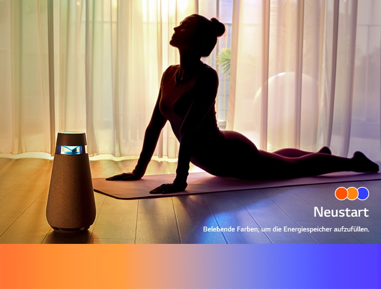 Eine Frau macht Yoga mit dem Naturmodus von XO3.