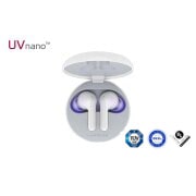 Vorderseite von LG TONE Free FN6 | weiß | Wireless Earbuds mit MERIDIAN-Sound HBS-FN6 White