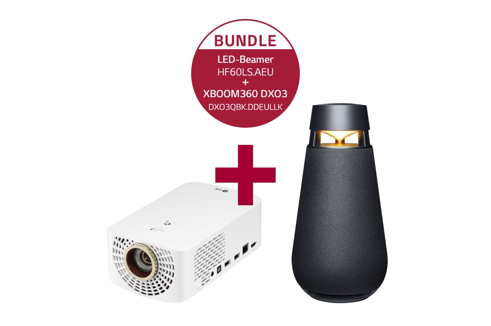 Vorderseite von LG HF60LS - Largo 2.0 - LED-Beamer mit Full HD &amp; XBOOM360 DXO3 HF60LS.DXO3QBK