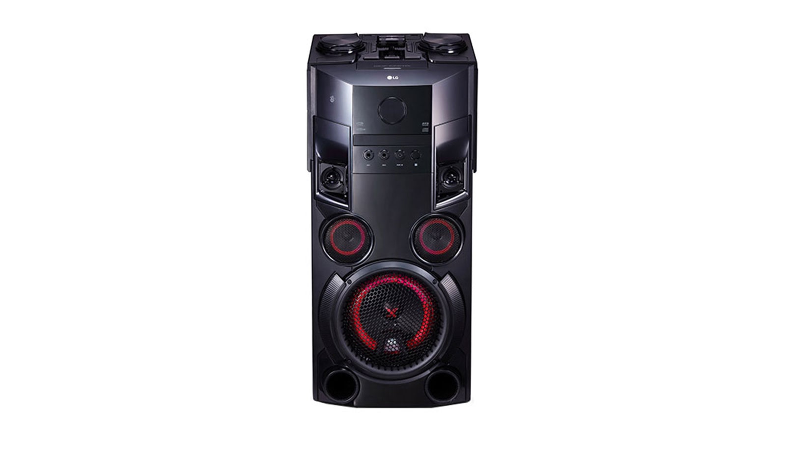 Vorderseite von High Power Hi-Fi Anlage mit 500 Watt | XBOOM | Bluetooth, CD &amp; Radio | Dual USB | Auto DJ OM5560