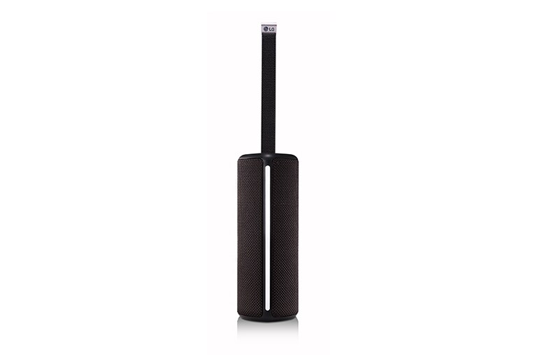 LG 2.0 tragbarer Bluetooth-Lautsprecher in schwarz | XBOOM Go | 360 Grad Sound | Leuchtfunktion , PH4