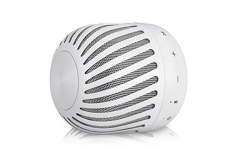 LG 2.0 tragbarer Bluetooth-Lautsprecher in weiß | XBOOM Go | 360 Grad Sound | Spritzwassergeschützt , PJ2