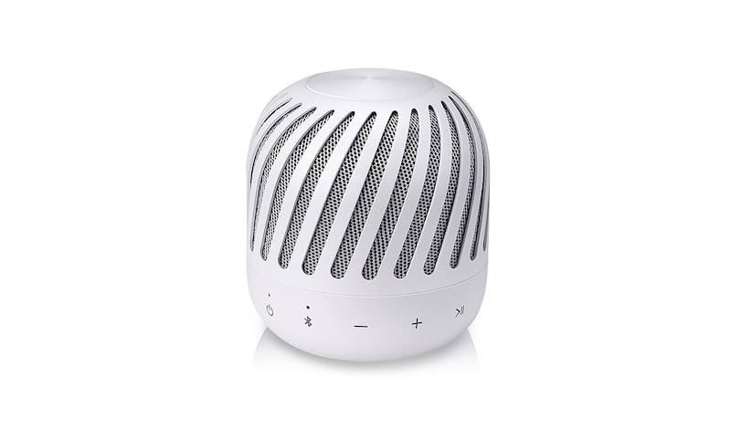 LG 2.0 tragbarer Bluetooth-Lautsprecher in weiß | XBOOM Go | 360 Grad Sound | Spritzwassergeschützt , PJ2