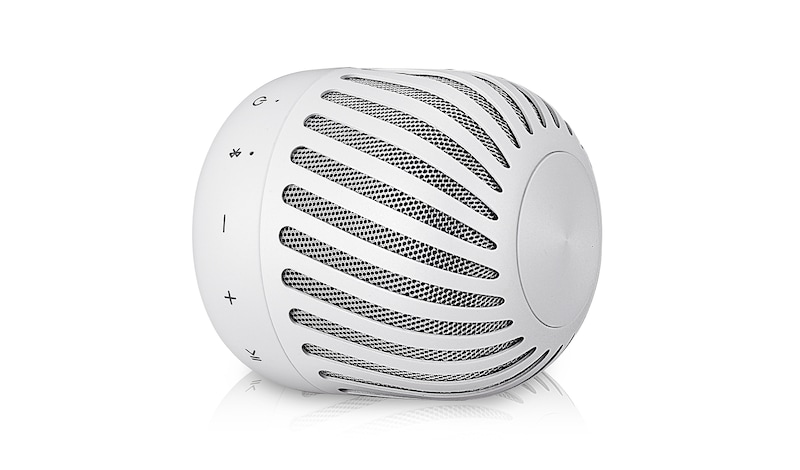 LG 2.0 tragbarer Bluetooth-Lautsprecher in weiß | XBOOM Go | 360 Grad Sound | Spritzwassergeschützt , PJ2