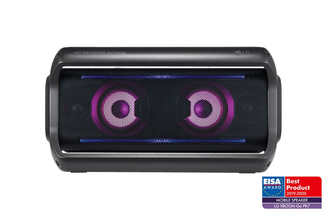 2.0 Bluetooth®-Lautsprecher mit 40 Watt | XBOOM Go | Multi-Bluetooth® |  IPX5 | MERIDIAN Sound - PK7 | LG DE