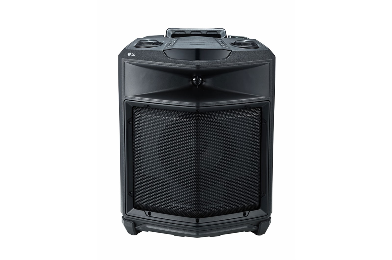 LG Akkubetriebener Bluetooth®-Lautsprecher mit Rollen 50 Watt | XBOOM | Spritzwassergeschützt | Mikrofoneingang, RK3