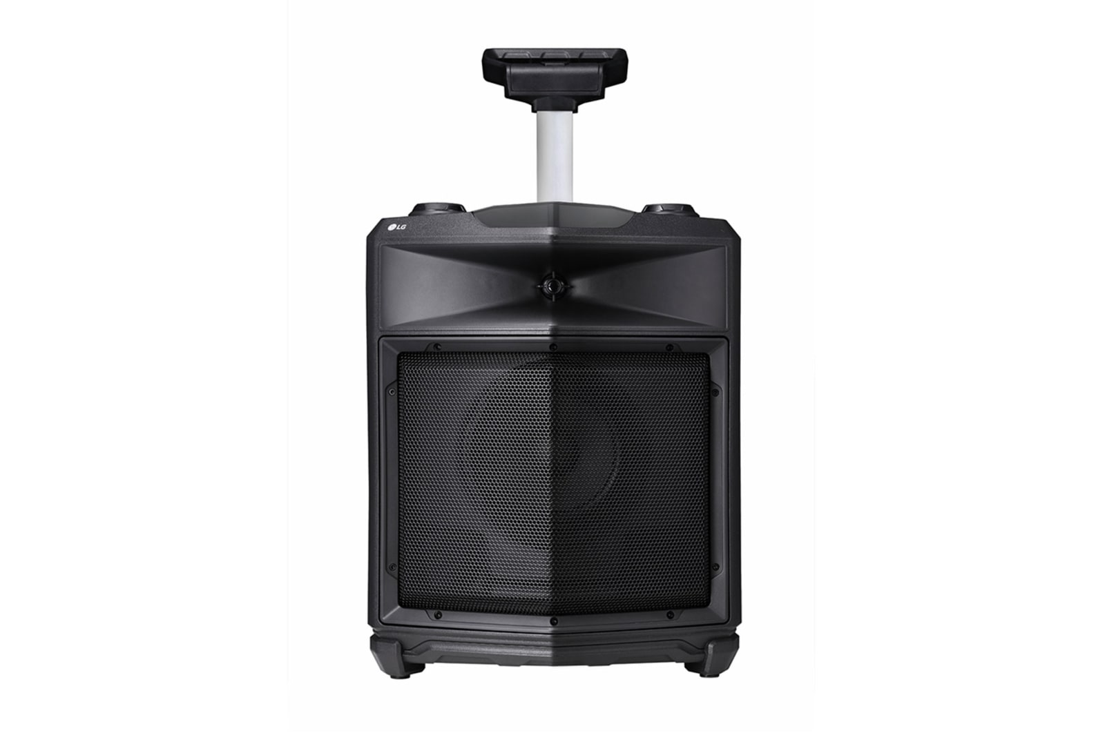 LG Akkubetriebener Bluetooth®-Lautsprecher mit Rollen 50 Watt | XBOOM | Spritzwassergeschützt | Mikrofoneingang, RK3