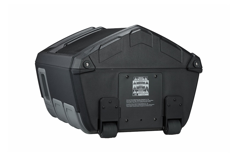 LG Akkubetriebener Bluetooth®-Lautsprecher mit Rollen 50 Watt | XBOOM | Spritzwassergeschützt | Mikrofoneingang, RK3