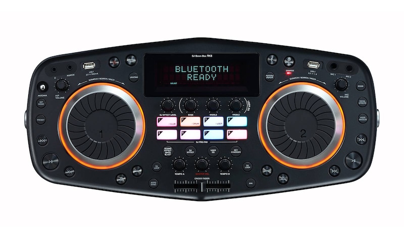 LG 2.0 Bluetooth-Lautsprecher mit 100 Watt | XBOOM | Karaoke Funktion | FM Radio, RK8