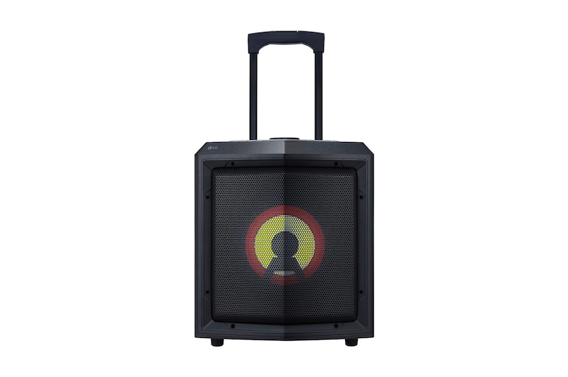 LG Akkubetriebener Bluetooth®-Lautsprecher mit Rollen | XBOOM | Karaoke-Funktionen | Mikrofoneingang | Party-Beleuchtung | 15 Std. Akkulaufzeit, RL2