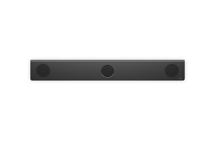 Angled view of LG Soundbar S80TR's back