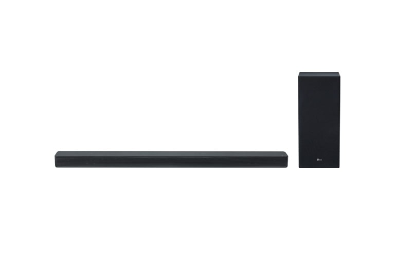 Vorderseite von 2.1 Dolby Digital LG SoundBar mit 360 Watt | drahtloser Subwoofer SK6F