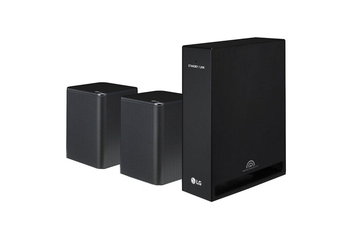 LG 2.0 Rücklautsprecher mit 140 Watt | Kompatibel zu den Soundbars SK10Y, SK9Y und der 2019er SL Serie | Wireless-Anbindung, SPK8