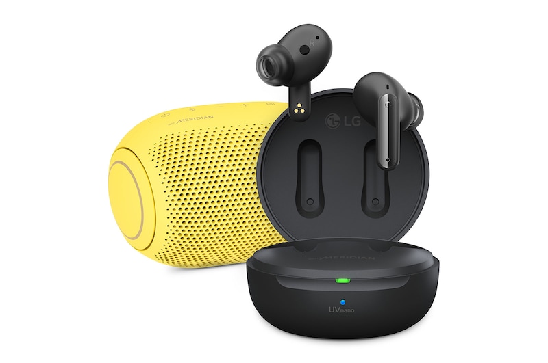 Vorderseite von DFP9 schwarz + PL2S Bluetooth Speaker Bundle TONE DFP9 Bundle