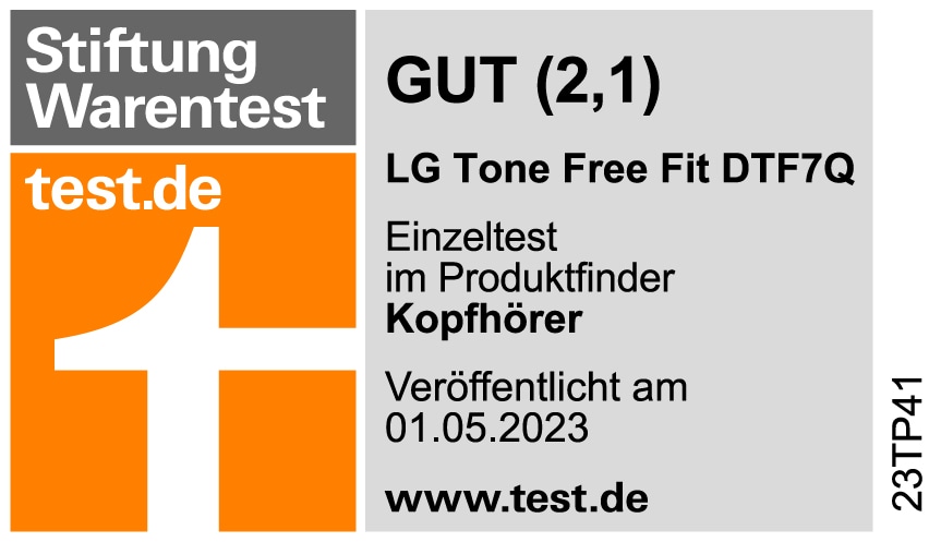 LG TONE Free Fit DTF7Q Sport Kopfhörer | TONE-DTF7Q | LG DE