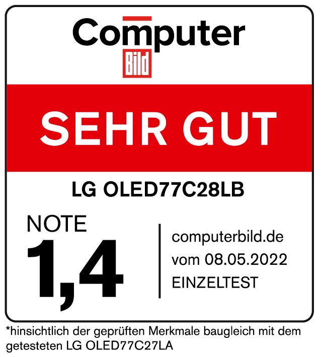 Computer Bild "sehr gut" logo