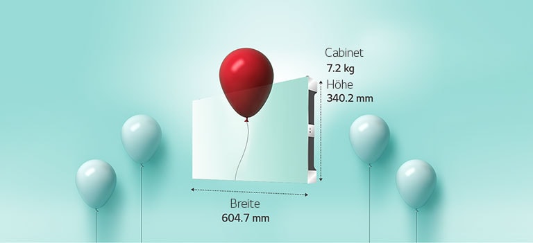 Einfache Handhabung, leichtes Cabinet