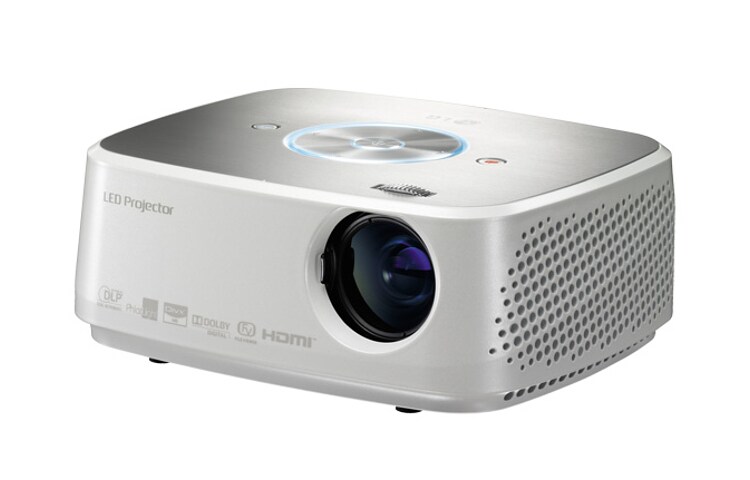 LG Praktischer LED Business Projektor in stylischem weiß, mit langer Lebensdauer, 38,1 – 254 cm (15" – 100") Projektionsdiagonale, einfacher Bedienung und nativer XGA (1024x768) Auflösung, HX301G