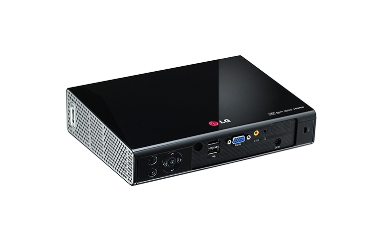 LG Portabler LED-Projektor mit integriertem DVB-T Tuner, 1.000 Lumen, 100.000:1-Kontrast und WXGA-Auflösung., PA1000T
