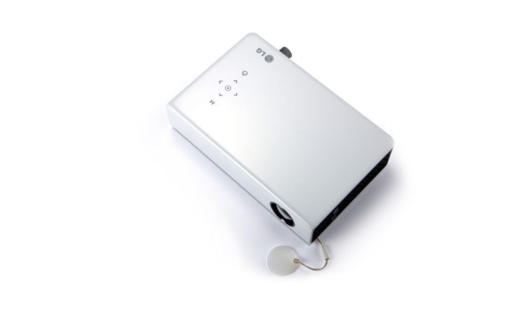LG Portabler HD Ready LED-Projektor (720p) mit 500 Lumen Helligkeit und Intel WiDi, PB62G