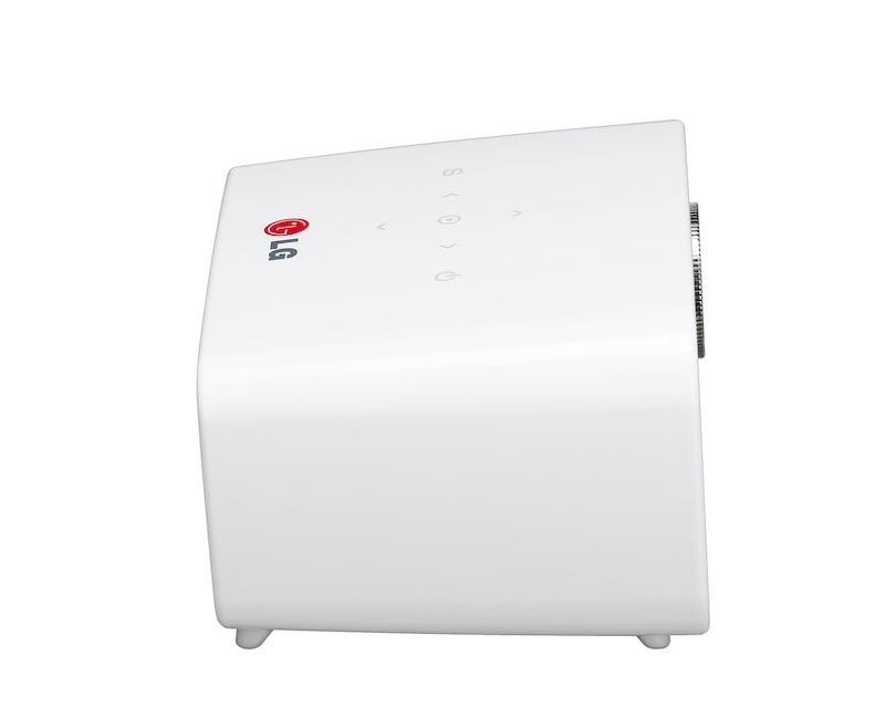 LG PORTABLER LED-PROJEKTOR MIT 300 LUMEN, 100.000:1-KONTRAST, HD-AUFLÖSUNG UND AKKU-PACK FÜR 2 STUNDEN LAUFZEIT, PH300