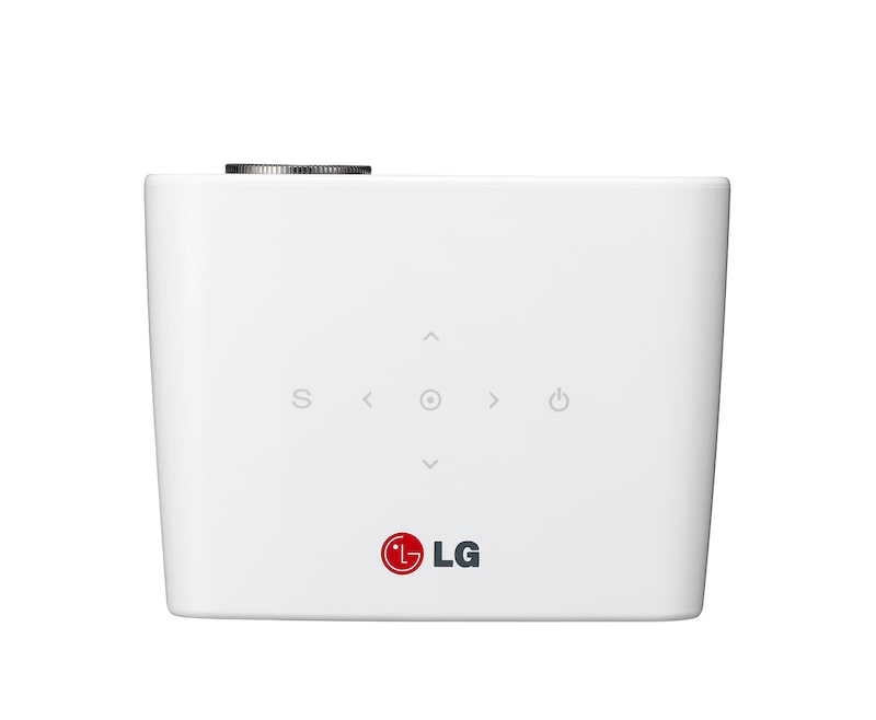 LG PORTABLER LED-PROJEKTOR MIT 300 LUMEN, 100.000:1-KONTRAST, HD-AUFLÖSUNG UND AKKU-PACK FÜR 2 STUNDEN LAUFZEIT, PH300