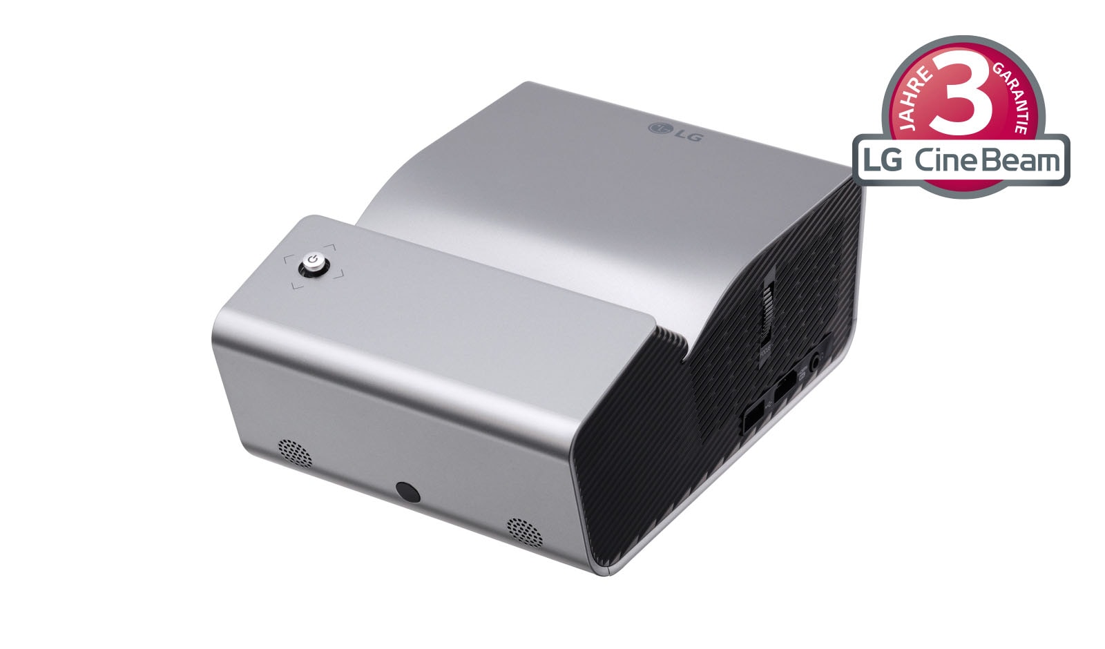 Vorderseite von Portabler Ultrakurzdistanz-LED-Projektor mit HD-Auflösung und integriertem Akku 450 Lumen  100,000: 1 PH450UG