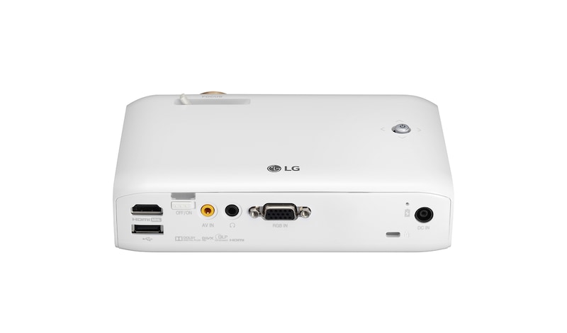 LG Ultra Portabler LED Projektor mit integriertem Akku und 720p HD Auflösung 100,000: 1, PH550G