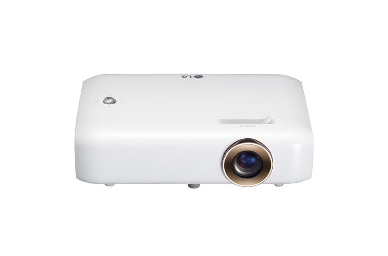 Vorderseite von Ultra Portabler LED Projektor mit integriertem Akku und 720p HD Auflösung 100,000: 1 PH550G