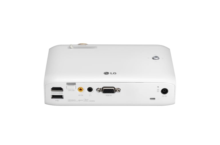 LG Ultra Portabler LED Projektor mit integriertem Akku und 720p HD Auflösung 100,000: 1, PH550G