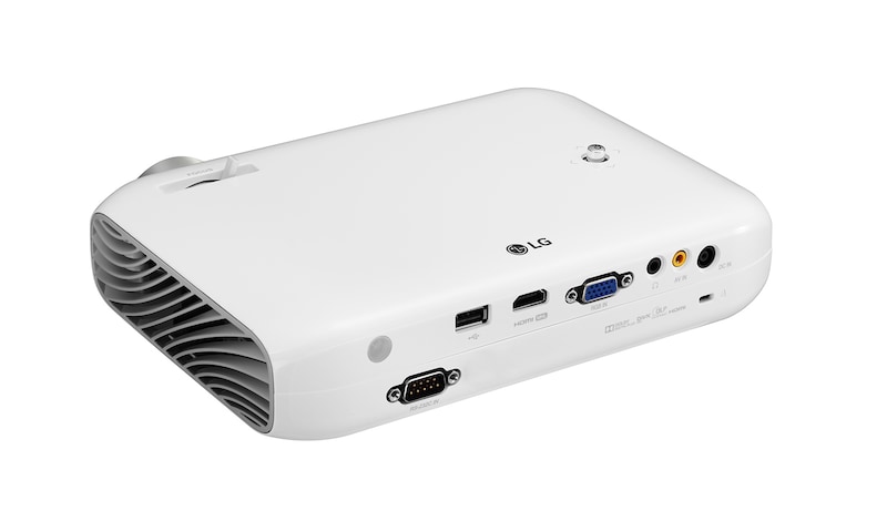LG Portabler LED Projektor mit hoher Leuchtleistung und WXGA Auflösung, PW1000G